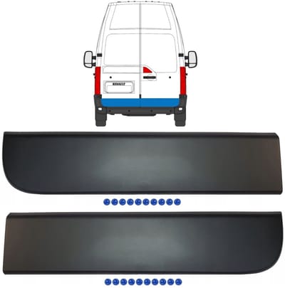 Sierlijst achterdeur voor Renault Master 2010- / Links + Rechts / Set