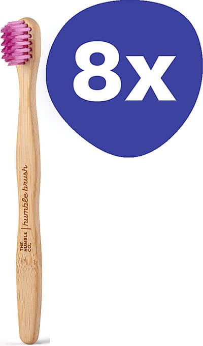 Humble Tandenborstel Bamboe Kids Paars (8 stuks)