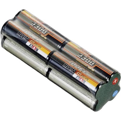 Reely NiMH accupack 9.6 V 2300 mAh Aantal cellen: 8 AA (penlite) AA (penlite) Block Met soldeeroog
