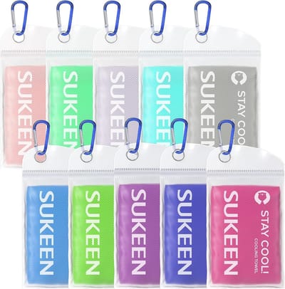 SnelShoppen - Koelhanddoek - Verkoelende Handdoeken 10 Stuks - Koude Handdoek voor Nek - Gymhanddoek voor Mannen en Vrouwen - Ademend en Zacht - Ideaa