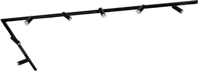 Ledvion - LED Railverlichting 3M + 7 Railspots (Zwart - Dimbaar - GU10 Fitting) - 1-Fase