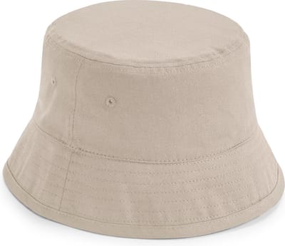 Beechfield - Bucket Hat - Vissershoedje - Zonnehoed - Hoedje - UPF50+ bescherming - 60 cm - Maat L/XL - Beige