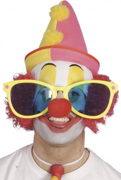 Grote clowns bril