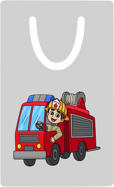 Hacebo® - Brandweerwagen metalen boekenlegger - Brandweer - Brandweermannen - Hulpverlener - cadeau voor een brandweerman - firefighter Bladwijzer boekenleggers - 7.6 cm x 5cm