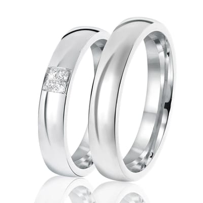 Lucardi Dames Vriendschapsring Cartagena zirkonia - Ring - Cadeau - Echt Zilver - Zilverkleurig
