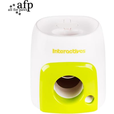 Hondenbal Rollende Machine Interactieve Tennisbal Rollende Machine voor Binnen Buiten yellow