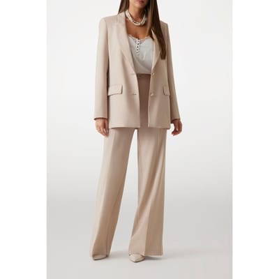 GUESS Marciano By  Becky Straight Blazer Fawn Taupe Taglia: 38 | Blazers Outlet | Donna | Nero