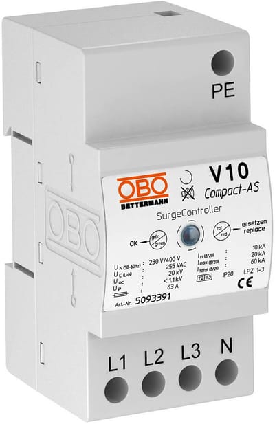 OBO Bettermann V10 Compact met akoestische signalering 255V, 5093391