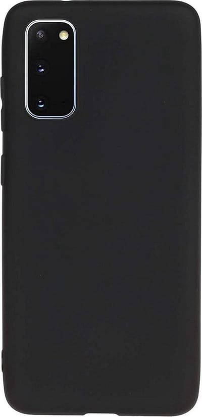 LuxeBass Hoesje geschikt voor Samsung Galaxy S20 FE - Anti Scratch - Siliconen hoes - Kunststof - Soft cover - Zwart - telefoonhoes - gsm hoes - gsm hoesjes