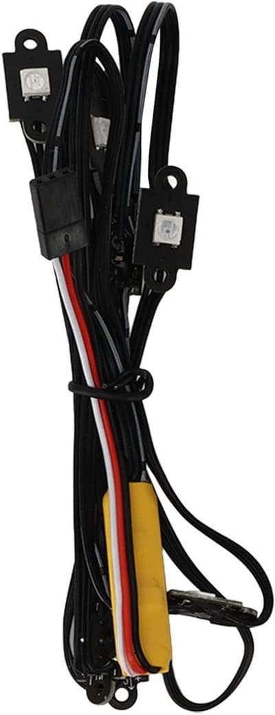 Kleurrijke LED Ondersteuningsverlichting Kit voor 1/10 RC Crawler Auto's met 8 Lichtmodi en Chassis Lampen voor Verbeterde Sfeer en Visibiliteit