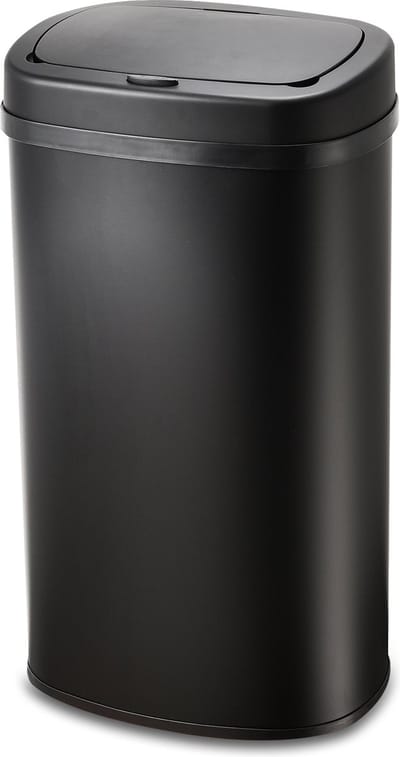 Bayt Prullenbak - Prullenbak 60 Liter - Vuilnisbak - Afvalbak - Metaal - Zwart