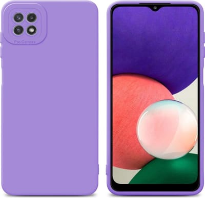 Cadorabo Hoesje geschikt voor Samsung Galaxy A22 5G in FLUID LICHT PAARS - Beschermhoes gemaakt van flexibel TPU silicone Cover Fluid Case