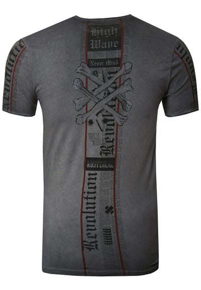 T-shirt met voor- en achterkant bedrukt