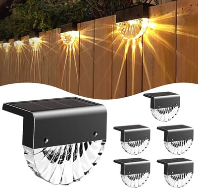 Stellar Tuin verlichting, Tuinverlichting op zonne energie, Tuinverlichting op zonneenergie, Waterdicht, decoratief en energiezuinig, 6 stuks