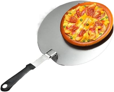 Pizzaschep Roestvrij Staal - Deegschep Keukengereedschap - Pizza Bakken - Opvouwbaar Handvat - 30 cm - Zilver