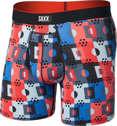 SAXX Heren Boxershort Multi-Sport Mesh - Boxer met BallPark Pouch® PRO - Lichtgewicht Sport Ondergoed - Grijs - M