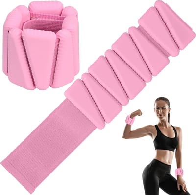 2 stuks polsgewichten, enkelgewichten, verstelbare siliconen workout gewichten, armgewichten voor fitness, beweging, hardlopen, joggen, gymnastiek