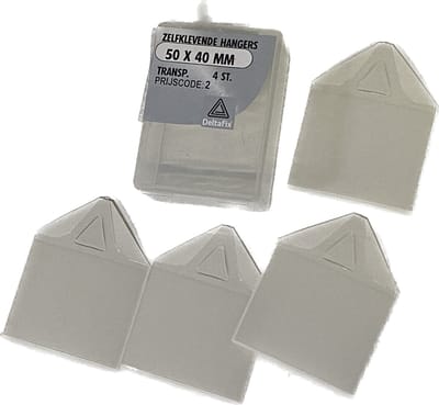 Zelfklevende hanger 40mm transp. Deltafix