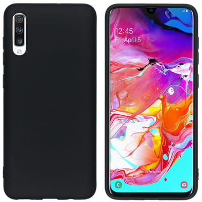 imoshion Hoesje - Geschikt voor Samsung Galaxy A70 - Color Backcover - Zwart