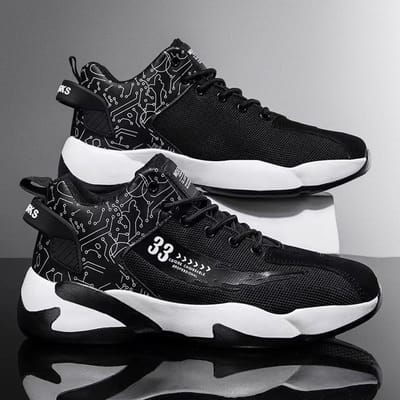 Herenschoenen Nieuwe Basketbalschoenen Ademende Stof Sportschoenen Hardloopschoenen 44 white