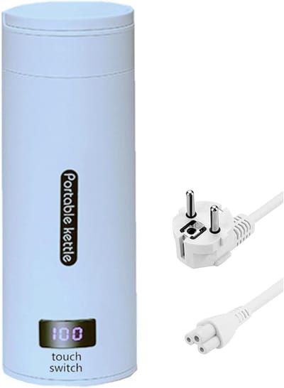 Draagbare Elektrische Waterbeker - 0,38 L met Digitaal Display - Ideaal voor Reizen en Studentenhuizen