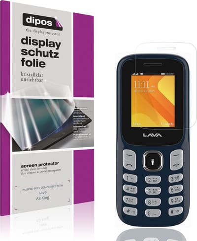 dipos – 4x Beschermfolie geschikt voor Lava A3 King | Krasbestendige & heldere Screenprotector Ultra-Thin