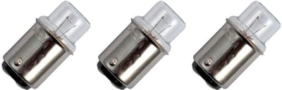 Signaallamp Ba15d 24V 3W - 125 mAh - 3 stuks - T14 Gloeilamp Ø14mm - 30mm - 2500K - Dimbaar
