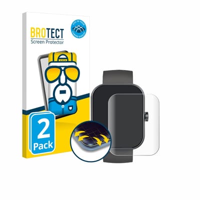 BROTECT - Screenprotector voor Jugeman Y66 / P99 1.96" - Folie Beschermfolie transparant volledig dekking - 2 Stuks