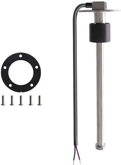 Roestvaststalen Brandstofzender voor maritieme boot - 200 mm waterniveau-sensor met 5 gaten voor brandstofmeter 0-190 ohm, Betrouwbaar en Duurzaam