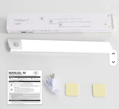 medj-led lamp 20 cm- accu -oplaadbaar -beweginssencor -3 standen-fel licht ,warm licht,koud licht-100 leds