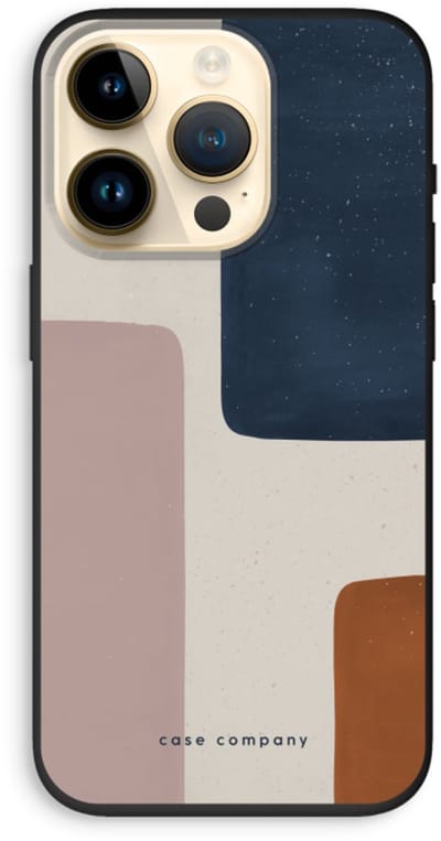 Case Company® - Hoesje geschikt voor iPhone 14 Pro hoesje - Geo #5 - Biologisch Afbreekbaar Telefoonhoesje - Bescherming alle Kanten en Schermrand