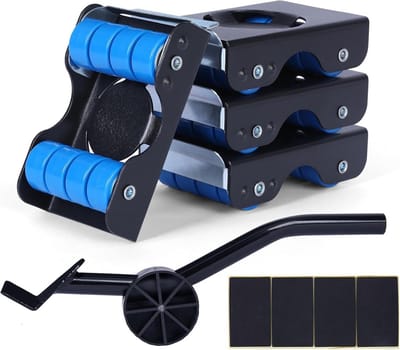 Heavy-Duty Meubelverhuizers met Wielen en Anti-Slip Remmen voor Zwaar Meubilair