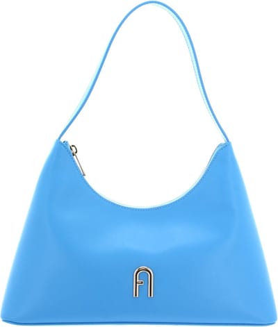 FURLA Leren Schoudertas Diamante Shoulder Bag Cerulean Blauw
