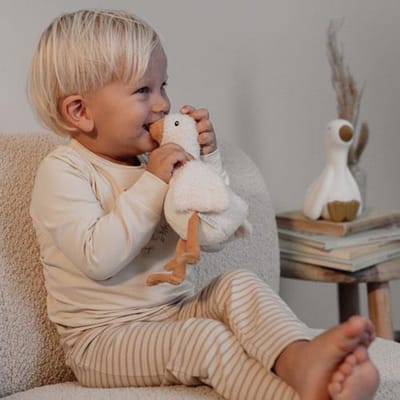 Little Dutch Pyjama - Maat 74/80 - Pyjama kinderen Jongens & Meisjes - Beige - Night Baby Goose