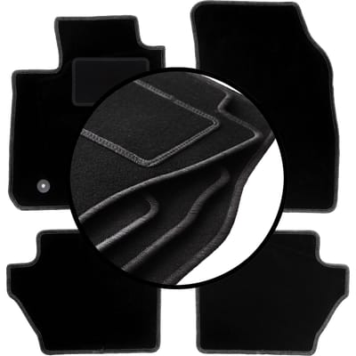 Complete set veloursmatten voor: Ford Ka+ hatchback (2014-)