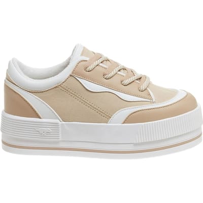 Rocket Dog Dames/Dames Wink Platform Trainers (Kameel)