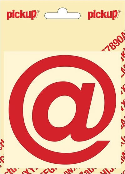 Pickup plakletter Helvetica 100 mm - rood @