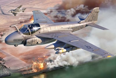 Trumpeter Modelbouwpakket Militaire voertuigen - 01642 Grumman A-6E TRAM Intruder - Straaljager Plastic - 1:72 - Modelbouw