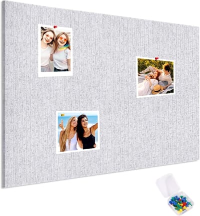 Dailygoods - Grote Prikbord Zelfklevend Vilt 120 x 90 cm - Inclusief Duimspijkers