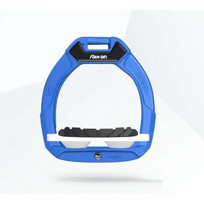 Veiligheidssteunen voor paardrijden Gehoekte Grip Blauw/Wit/Wit kind Flex-On Safe-On
