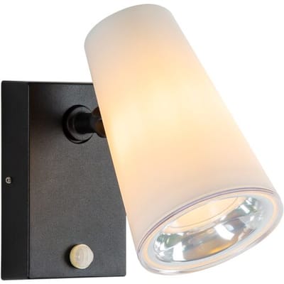 KS Verlichting Buitenlamp met Bewegingsmelder Spotter Melkglas E27 Fitting Sensor