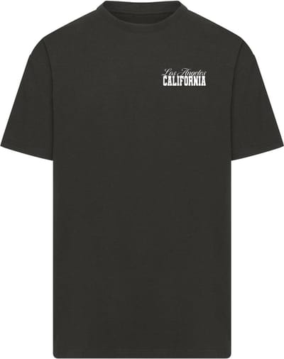 Mister Tee - California Hibiskus Heavy Oversize Heren Tshirt - XS - Zwart