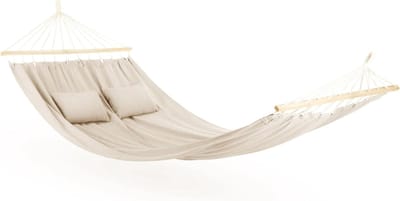 Dubbele Hangmat - Outdoor Hangmat - Tuin Balkon - Ademend Materiaal - 200x150cm - Grijs
