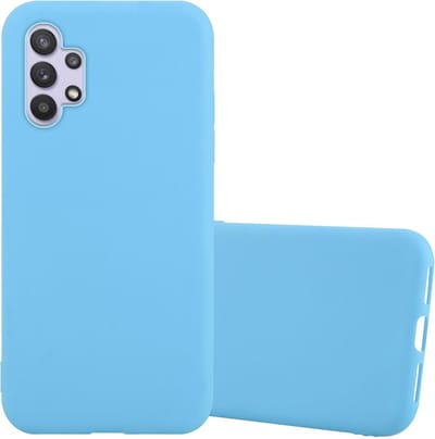 Cadorabo Hoesje geschikt voor Samsung Galaxy A32 5G in CANDY BLAUW - Beschermhoes gemaakt van flexibel TPU silicone Case Cover