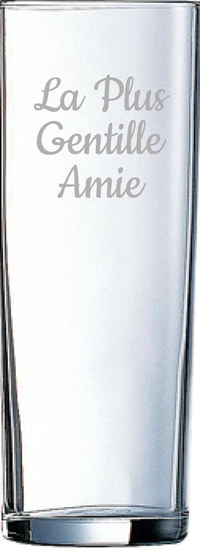 Longdrinkglas gegraveerd - 31cl - La Plus Gentille Amie