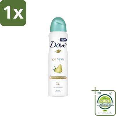 1 x Dove - Deodorant - Spray Go Fresh Pear & Aloe - Frisse en verzorgende geur - 250 ml - Dove Go Fresh Pear Aloe Vera - Deodorant Spray - Anti-transpirant - Fris Gevoel - Peer Geur