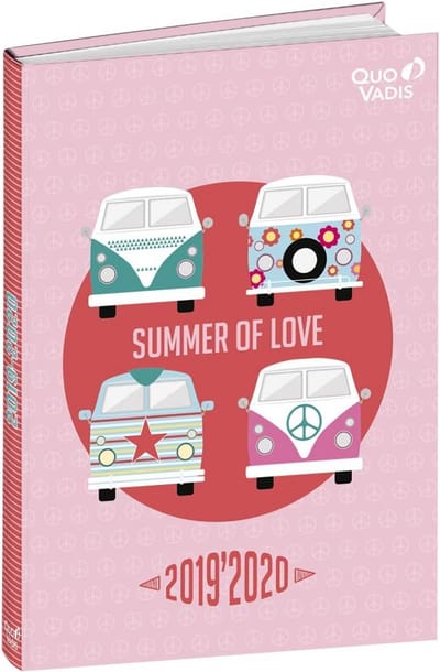 Schoolagenda Dagplanner 2019-2020 1 Dag Per Pagina - Love & Peace Zomer Thema