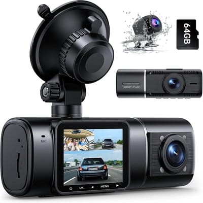 Lexium Dashcam - Daschcams - Auto - Camera - Vooruit - Achteruit - Video - Autobeveiliging - Parkeerbeveiliging - Recording - Dag en Nacht - Schadepreventie