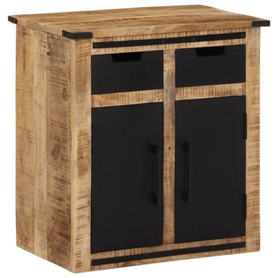 vidaXL - Dressoir - met - 2 - lades - 55x35x60 - cm - massief - mangohout