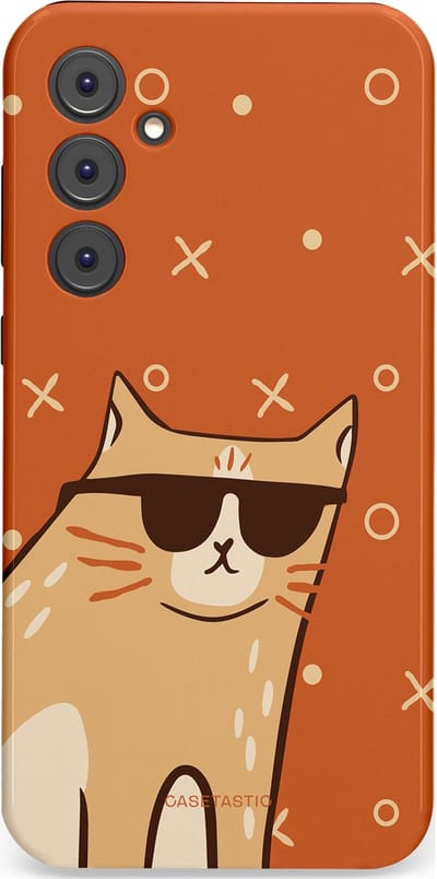 Casetastic Hoesje Geschikt voor Samsung A35 - Stijlvolle Beschermende Duo-layer Case - CoolCat